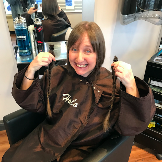 Brave Exeter Lecturer cuts hair off for children’s charity The Exeter